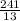 \frac{241}{13}