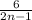 \frac{6}{2n-1}