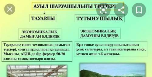 Тауарлық және тұтынушылық ауыл шаруашылығыдегеніміз не?