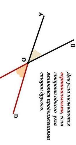Какие углы называют вертикальными. Какими свойствами они обладают? ​