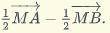 Пусть точка D – середина отрезка AB. Точка M – произвольная точка плоскости. Разложи вектор ВD по ве