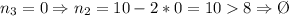 n_3=0\Rightarrow n_2=10-2*0=108\Rightarrow\O