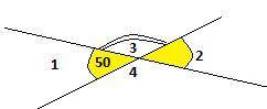 Сумма двух вертикальных углов равна 100о Найди градусную меру четырех углов очень много