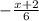 -\frac{x+2}{6}