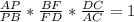 \frac{AP}{PB} *\frac{BF}{FD} *\frac{DC}{AC} =1