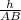 \frac{h}{AB}