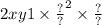 2x {y1 \times \frac{?}{?} }^{2} \times \frac{?}{?}