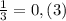 \frac{1}{3} = 0,(3)