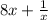 8x+\frac{1}{x}