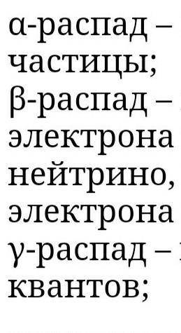 Тип радиоактивного распада ​