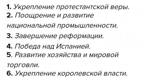 Запишите в тетрадь, какие мероприятия обеспечили успех правлению Генриха​ надо