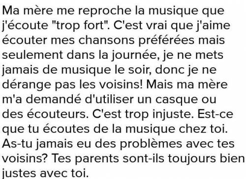 Vous expliquez par écrit la transformation de votre quartier, de votre ville, de votre région.Нужно