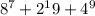 8^7+2^19 +4^9