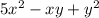 5x^2-xy+y^2