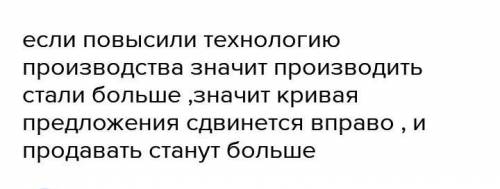 Допустим, задана кривая производственных возможностей для товаров А и В. Покажите на графике, как из