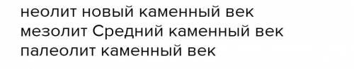 КАКИЕ Изменения в обществе Палеолит Мезолит Неолит