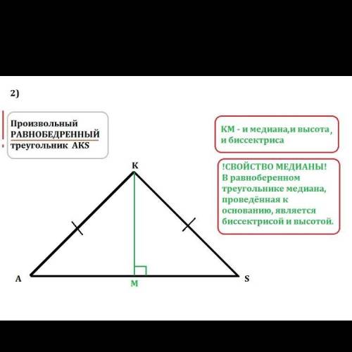 Начертите остроугольный треугольник АВС. Проведите из его вершины В медиану, биссектрису и высоту.