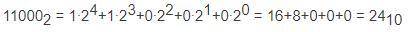 Перевести в десятичную систему счисления:10011²+101²​