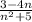 \frac{3-4n}{n^{2} +5}