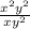 \frac{x^{2} y^{2} }{xy^{2} }