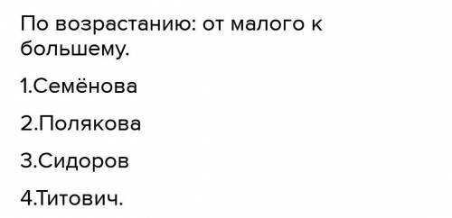 Какую строку будет занимать фамилия Медведева после проведения сортировки по возрастанию в поле клас