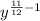 y^{\frac{11}{12} -1\\}