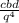 \frac{cbd}{q^{4} }