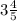 3\frac{4}{5}