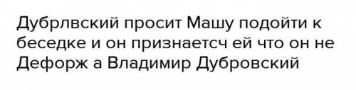 Чувства Маши когда она узнала что Дефорж это Дубровский?​