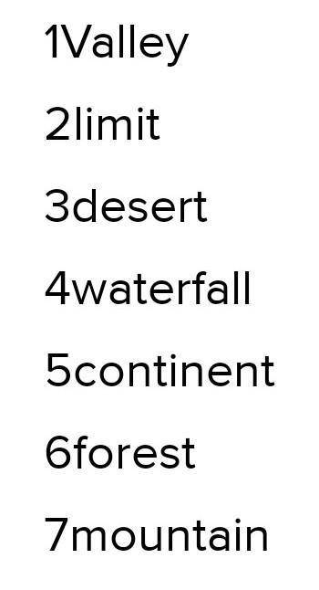 Example: Balkhash is a famous lake in the southeast of Kazakhstan. 3) Do the crossword using new wor