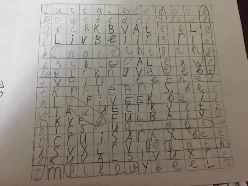 Make a crossword. Составьте кроссворд. . bed, chair, blanket, pillow, fridge, bath, cooker, rug, cur