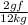 \frac{2gf}{12kg}