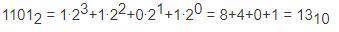 5. Попробуйте перевести числа: Переведите числа в 10 ую с. Счисления из 2 ной: 11000, 1101. И из 2-н