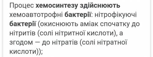 Чи можуть бактерії здійснювать хемосинтез?​