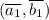 (\overline{a_{1}} ,\overline{b_{1}} )