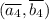 (\overline{a_{4}} ,\overline{b_{4}} )