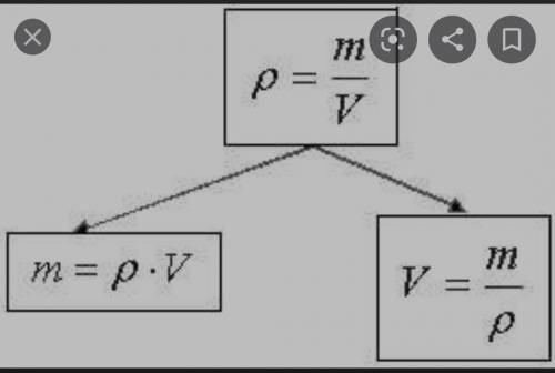 Как найти массу и плотность имея только обьем?
