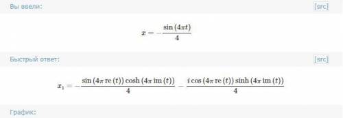 X=-0,25sin4PiT физика 11 класс