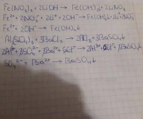 Складіть йонно-молекулярні рівняння реакцій, що відбуваються в розчині між такими електролітами: А.ф