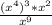 \frac{(x^4)^3*x^2}{x^9}