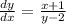 \frac{dy}{dx} = \frac{x + 1}{y - 2}