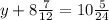 y + 8\frac{7}{12} =10\frac{5}{24}