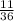 \frac{11}{36}