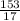 \frac{153}{17}