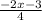 \frac{-2x-3}{4}