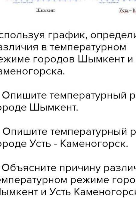 Объясните причину различий в температурном режиме городов Шымкент и Павлодара зимой​