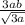 \frac{3ab}{ \sqrt{3a} }