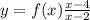 y=f(x)\frac{x-4}{x-2}