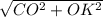 \sqrt{CO^{2}+OK^{2} }