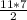 \frac{11*7}{2}